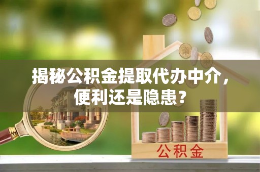 扎鲁特旗揭秘公积金提取代办中介，便利还是隐患？
