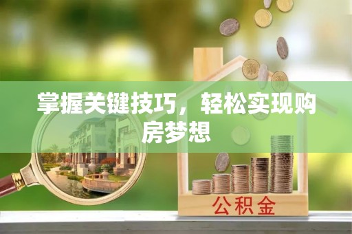 扎鲁特旗掌握关键技巧，轻松实现购房梦想