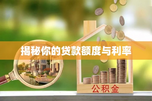 扎鲁特旗揭秘你的贷款额度与利率