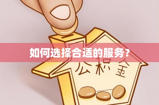 扎鲁特旗如何选择合适的服务？