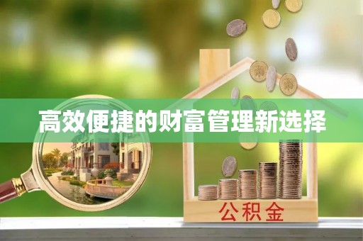 扎鲁特旗高效便捷的财富管理新选择